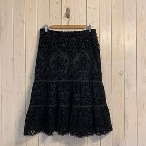 Express, Velvet Burnout Skirt, Size 12
